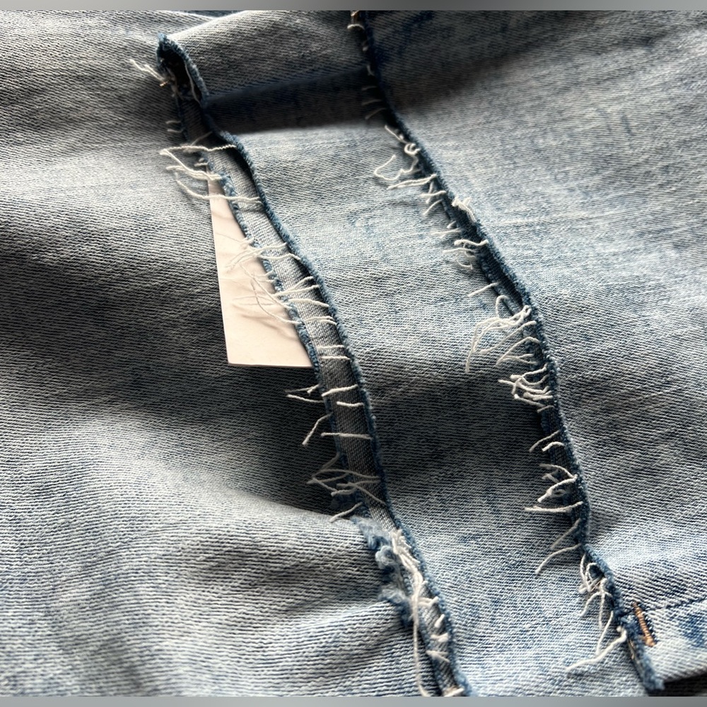 NWT DL1961 Patti Straight Leg High Rise Ankle Lt Seaglass Distressed Blue 18W - Picture 4 of 12